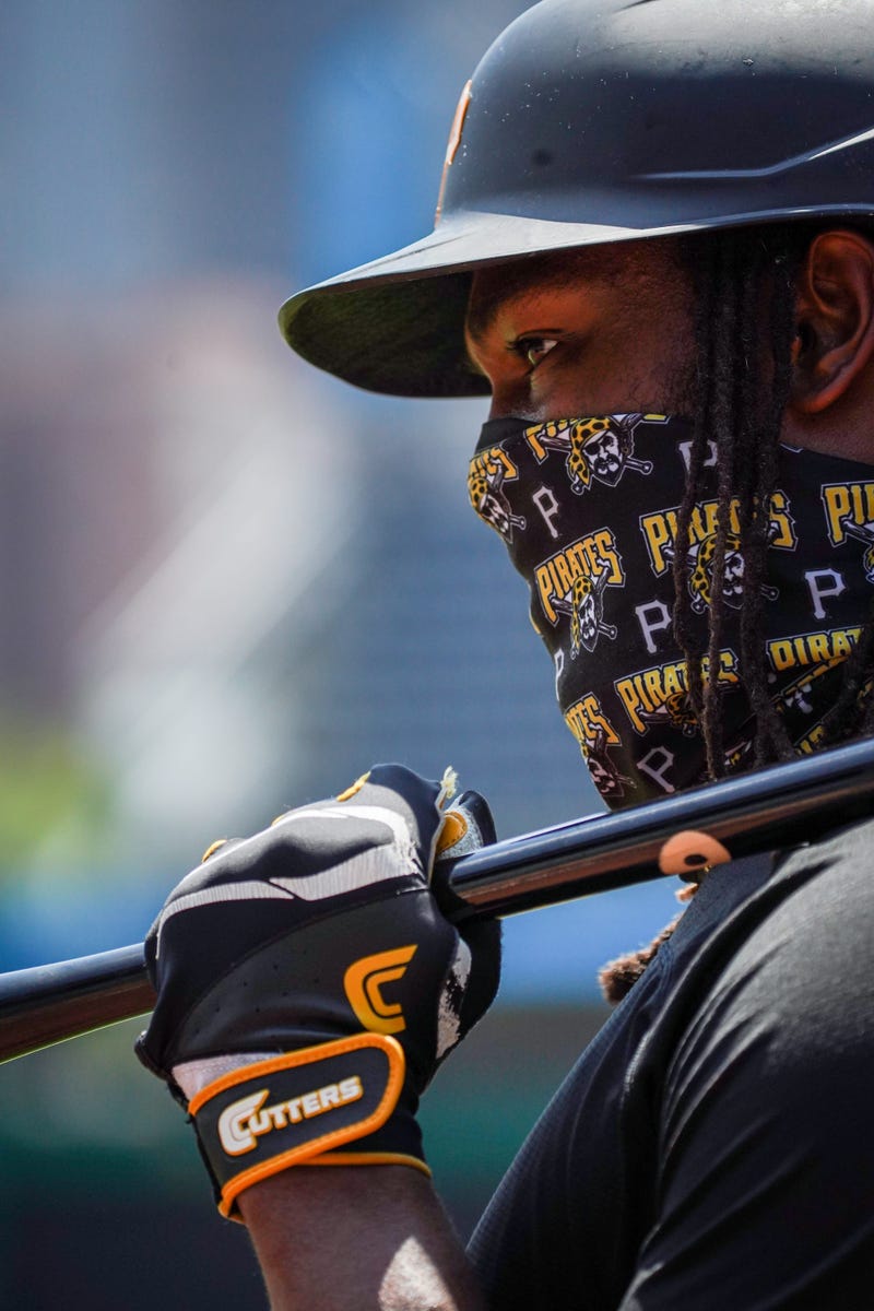 Josh Bell wearing mask