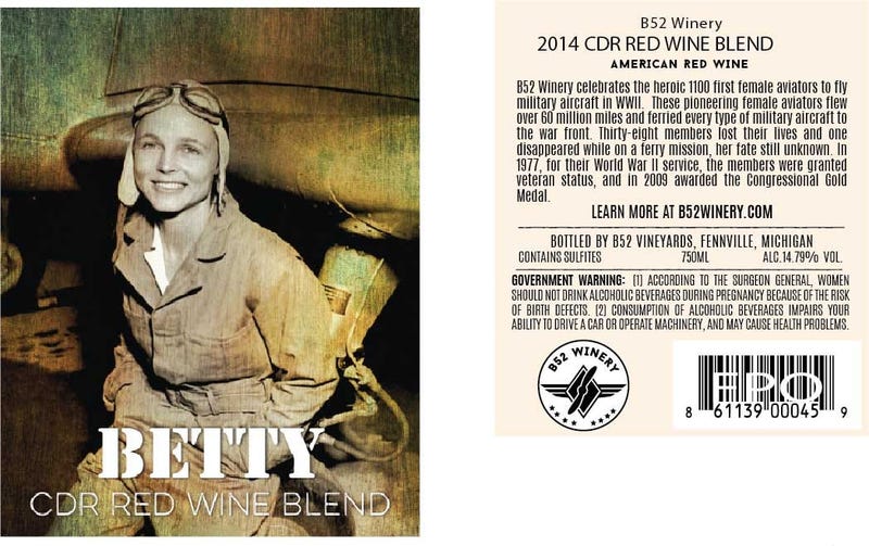Betty Wine Label