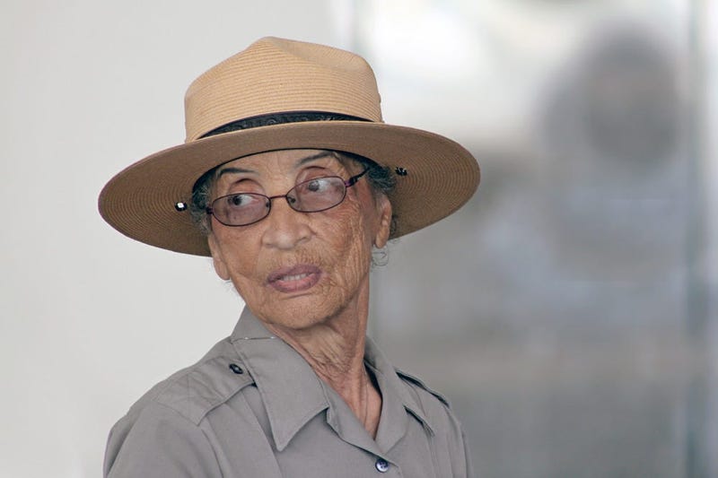 Betty Reid Soskin at the Rosie the Riveter Museum in Richmond.