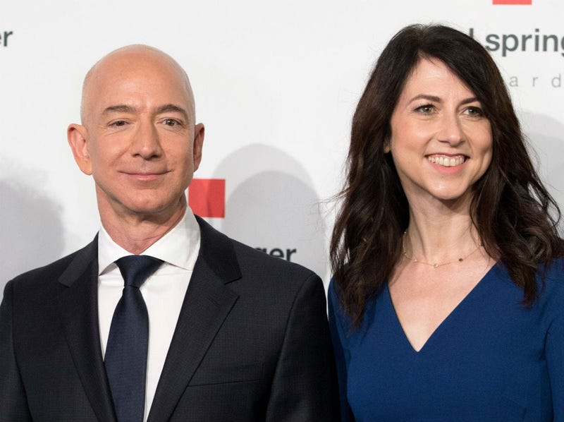 Jeff and Mackenzie Bezos