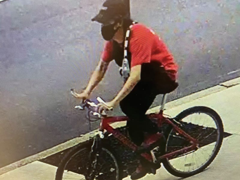 Scranton police want to identify the man riding this bike