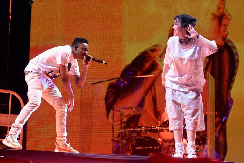 Billie Eilish at Coachella 2019 with Vince Staples