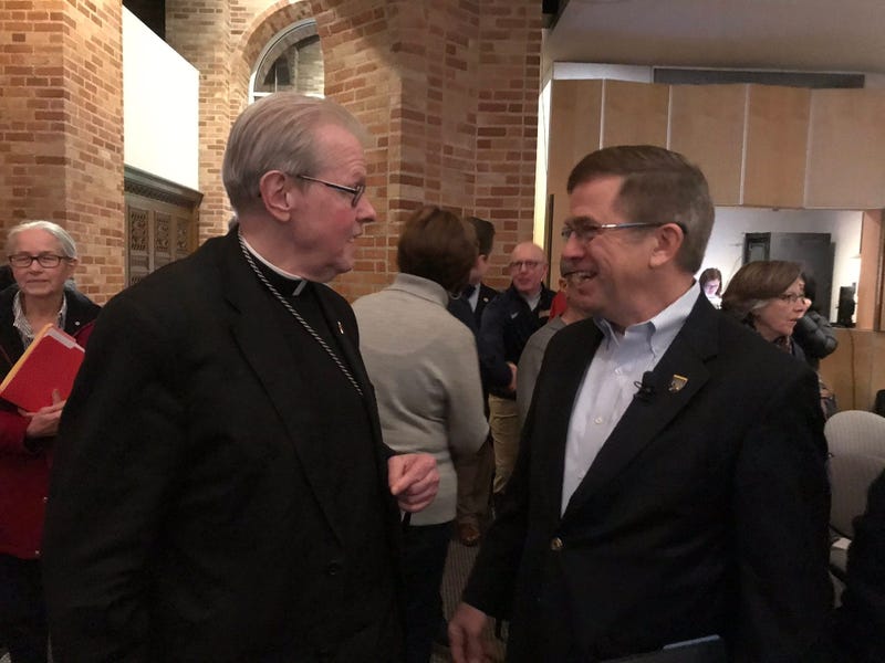 Bishop Edward Scharfenberger and John Hurley