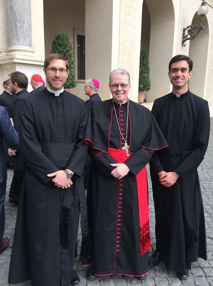 Bishop Edward Scharfenberg (center) | Photo courtesy of Diocese of Albany