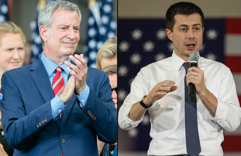 De Blasio Buttigieg