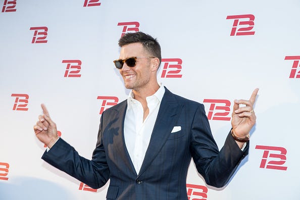 Tom Brady at a TB12 event.
