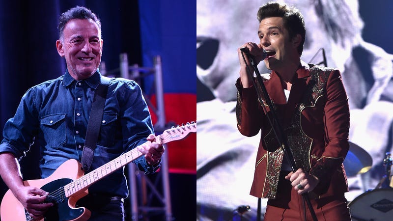 Bruce Springsteen and Brandon Flowers
