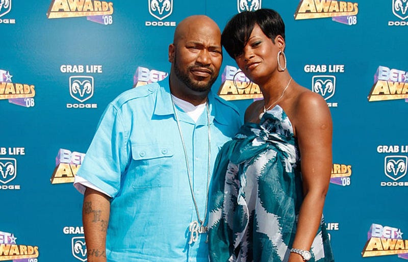 Rapper Bun B and his wife Queenie at the 2008 BET Awards