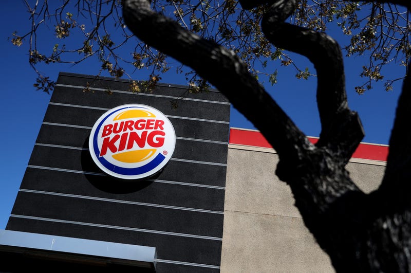 A sign outside a Burger King restaurant
