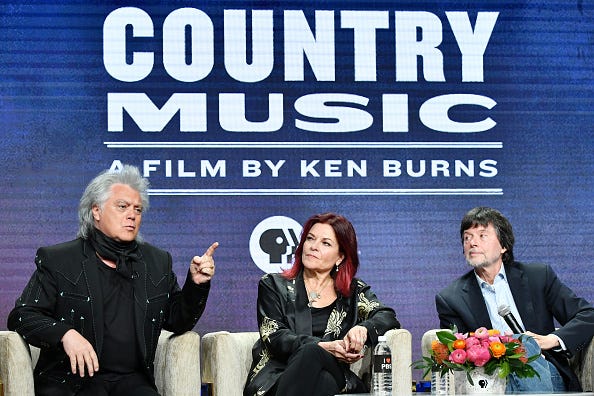 Ken Burns (r.) discusses his new documentary, 'Country Music.'