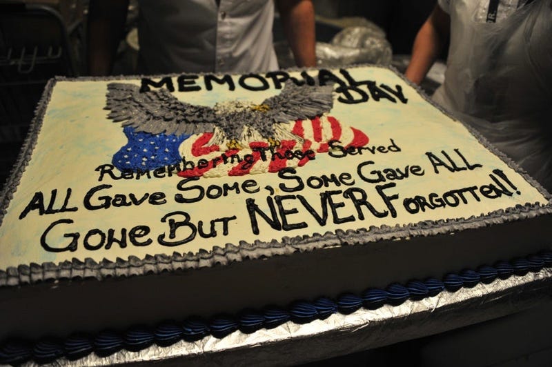 The culinary team at Grady Dining Facility here at Bagram produced a special cake in honor of the U.S. Forces Afghanistan Memorial Day observance.