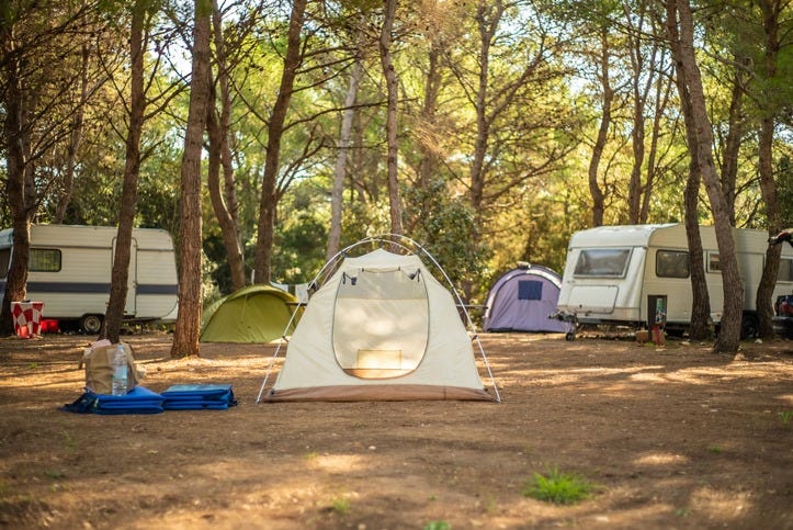 Camping is becoming the trend
