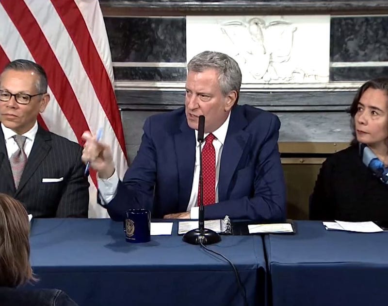 Bill De Blasio at coronavirus outbreak