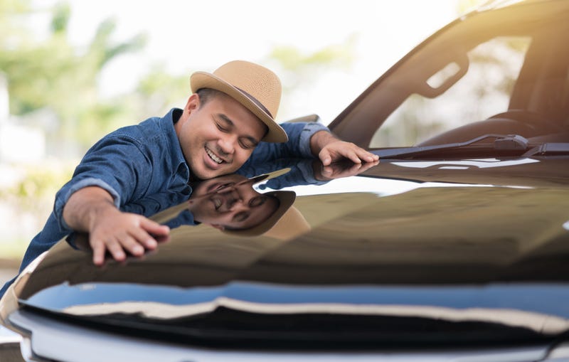 car hugging