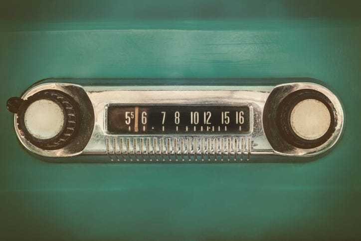 old AM car radio