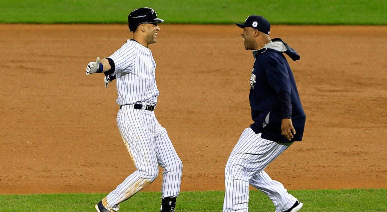 CC Sabathia and Derek Jeter in 2014