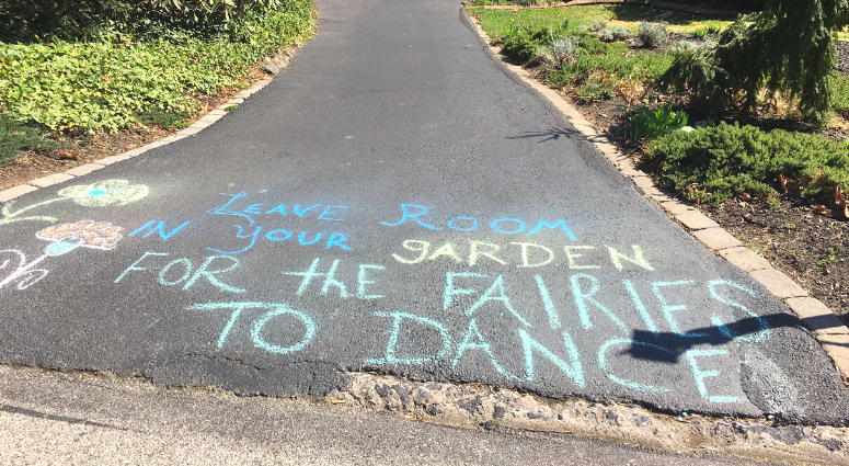 Community chalk drawings