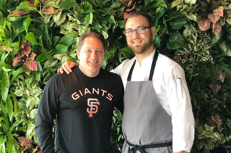 Chef Adrian Garcia and Liam