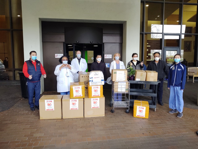Einstein Medical Center receives PPE donations from the Chinese American community.