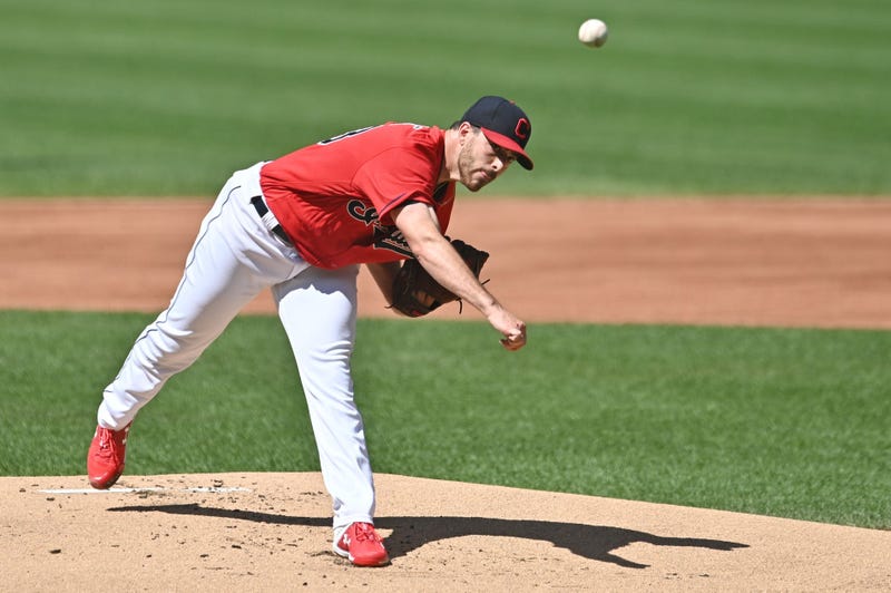 Indians pitcher Aaron Civale
