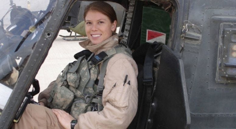 Former Army combat helicopter pilot Amber Smith