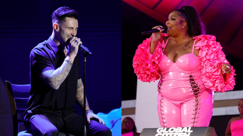 Adam Levine and Lizzo