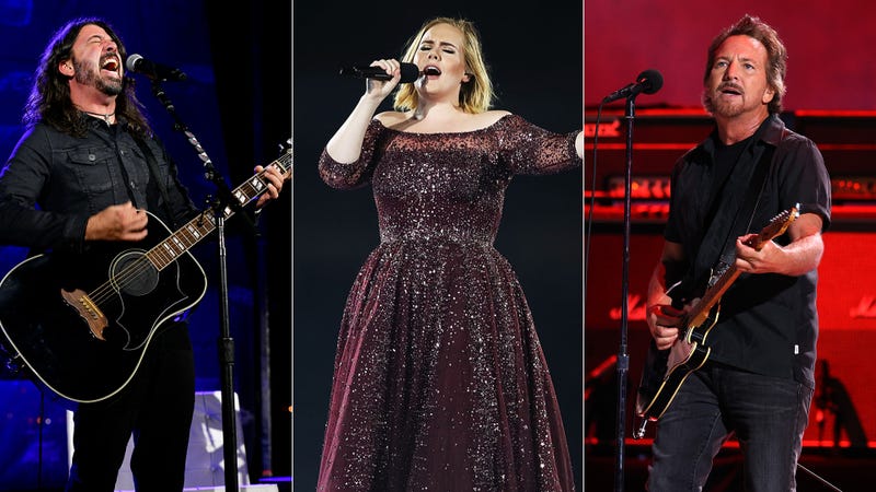 Dave Grohl, Adele, Eddie Vedder