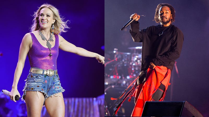 Carrie Underwood and Kendrick Lamar
