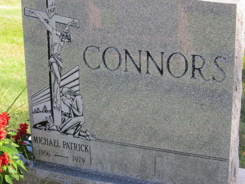 Michael Connors headstone