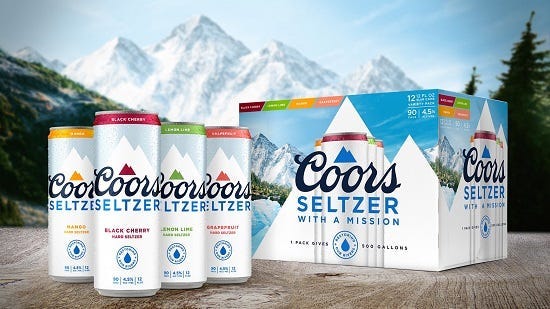 Coors Light, Hard Seltzer, Beverage, Charity, Positive Impact, Nature, Rivers