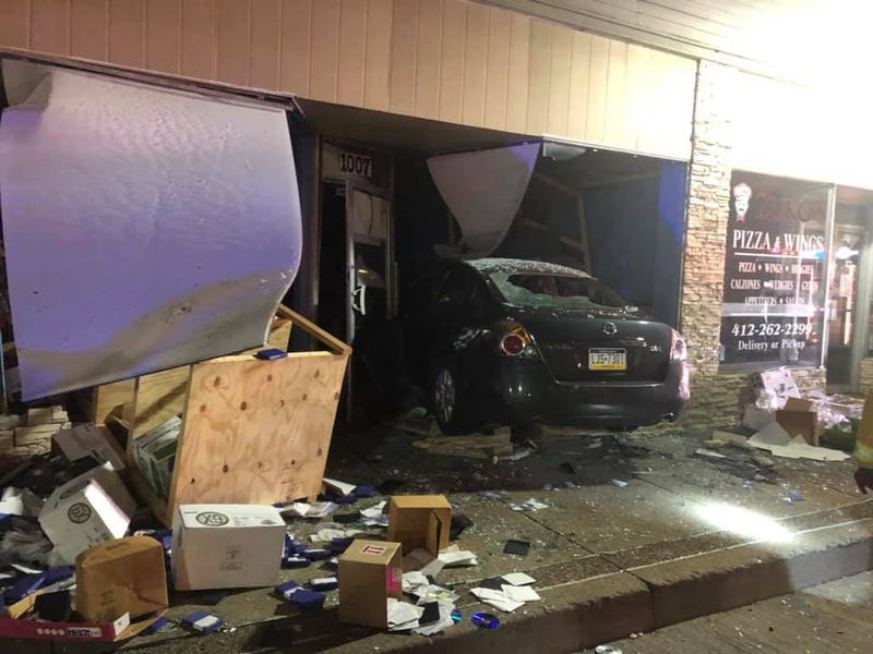 Car crashes into business in Coraopolis on July 15, 2020