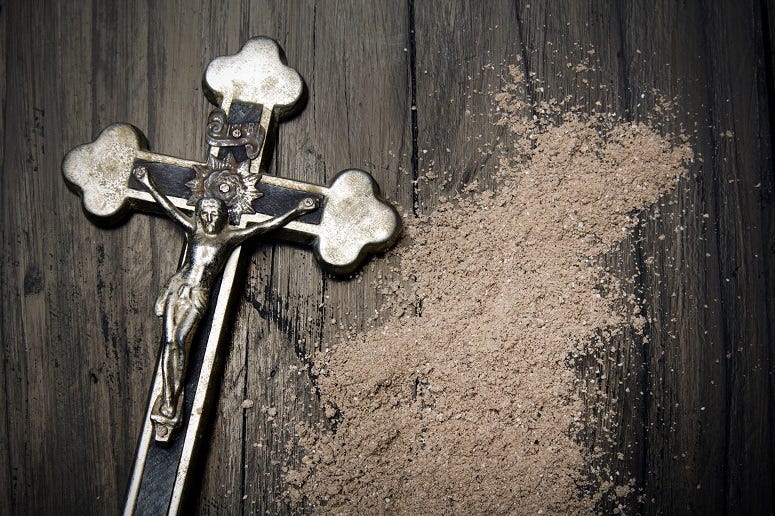 Cross with Ashes