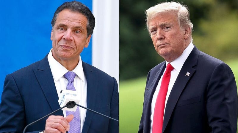 Andrew Cuomo and Donald Trump