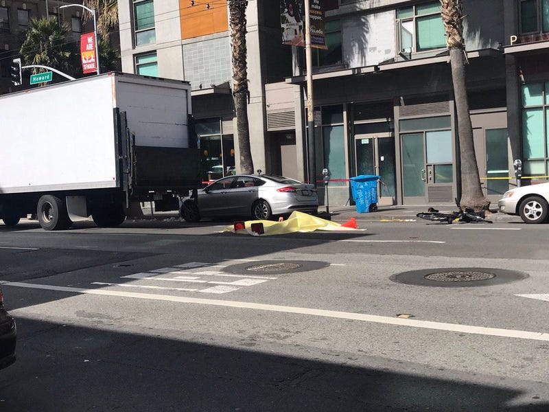 A woman was killed while riding a Ford GoBike in San Francisco on March 8, 2019.