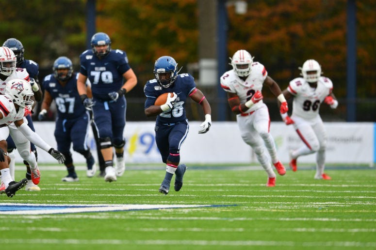 Villanova freshman running back DeeWil Barlee.