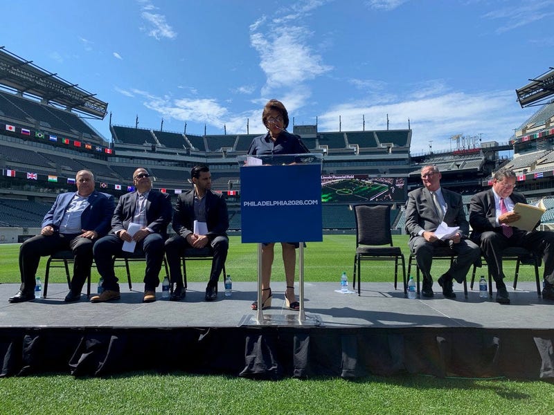the Philadelphia Convention and Visitor's Bureau has an update on the city's bid to be one of 16 North American host cities for the 2026 FIFA World Cup.