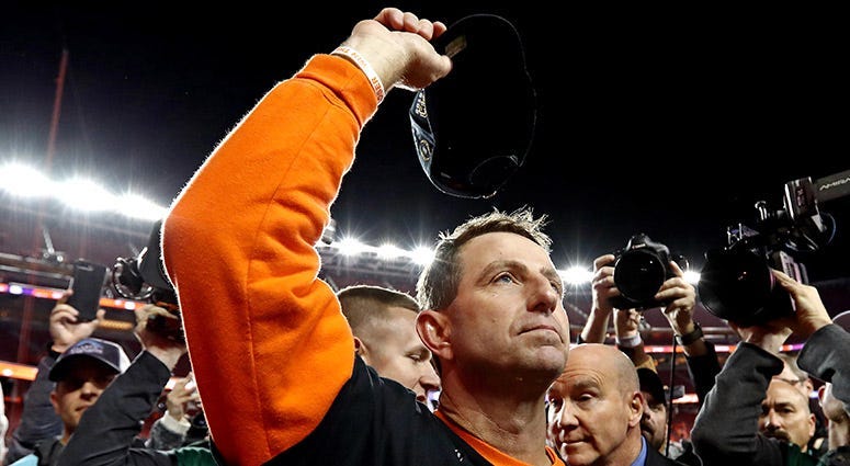 Clemson Tigers head coach Dabo Swinney