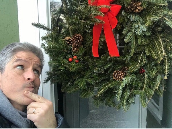 David's Holiday Wreath Still Up