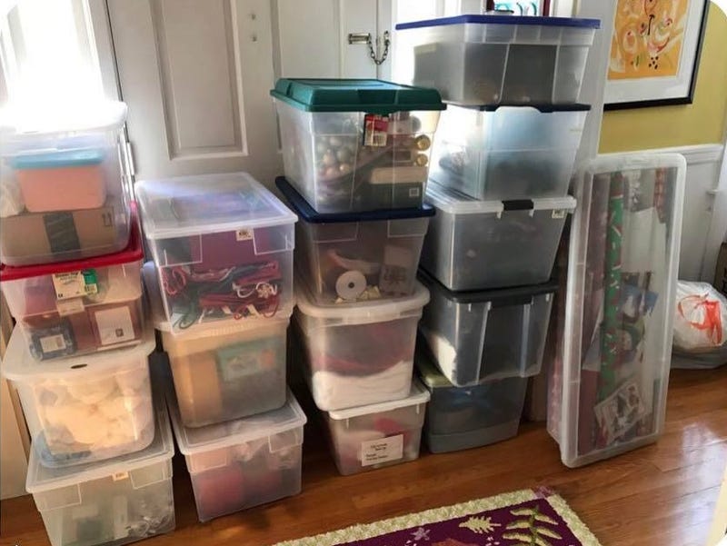 David's Christmas Bins