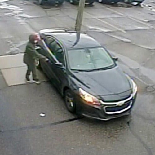Bank robbery suspect vehicle