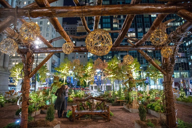 Fall festivities at Dilworth Park.