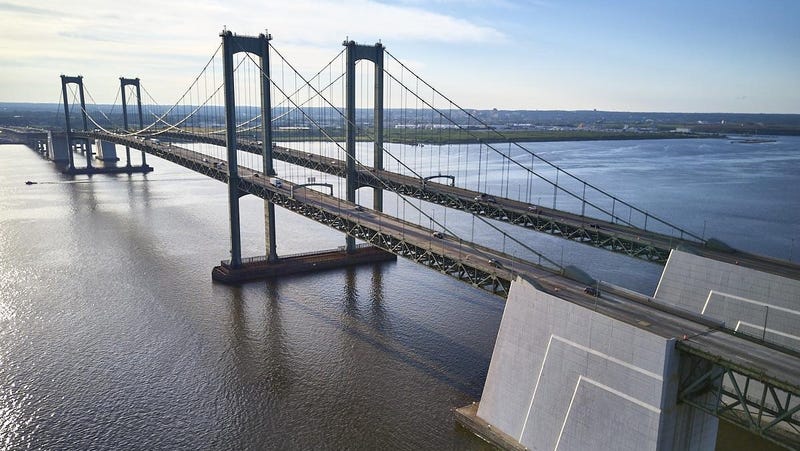 The Delaware Memorial Bridge.