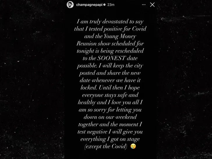 drake ig story