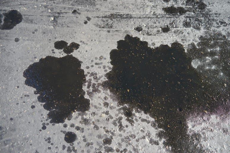 Oil, Spill, Stain, Parking Lot, Car
