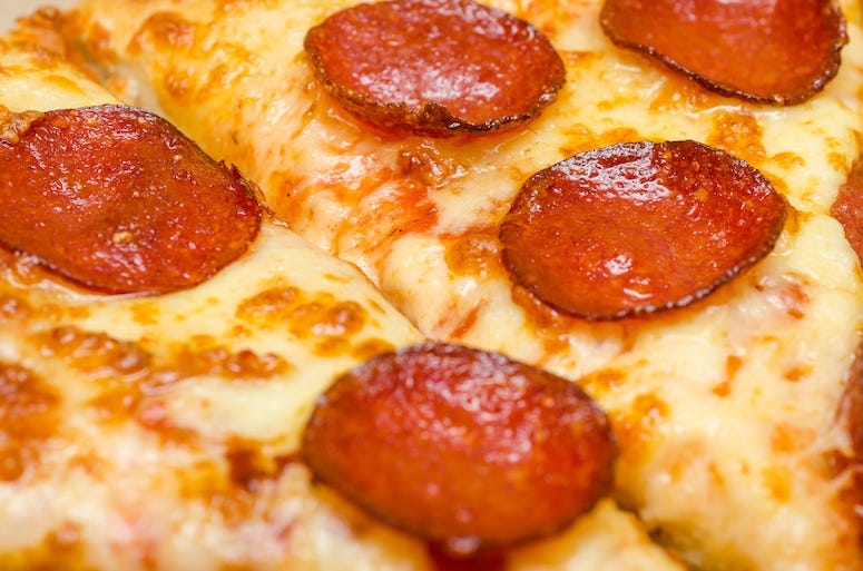 Pepperoni Pizza, Food, Close Up, Slice