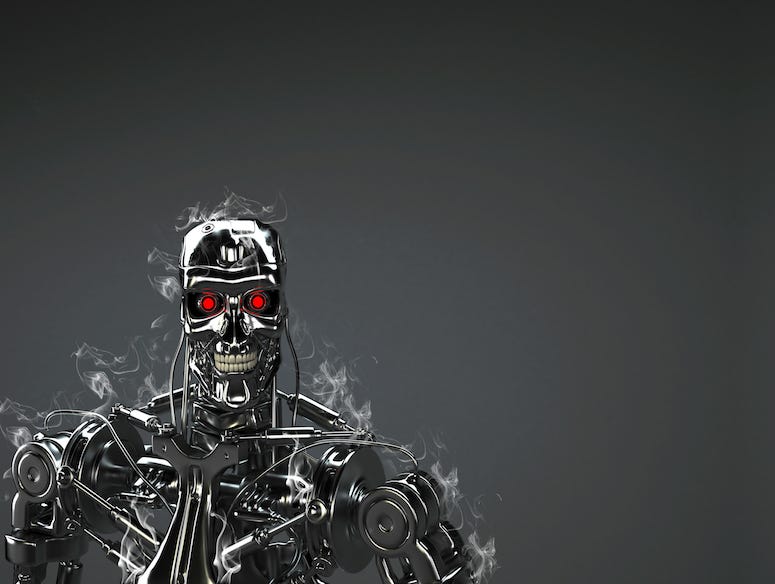 Terminator, Robot, Black, Animated