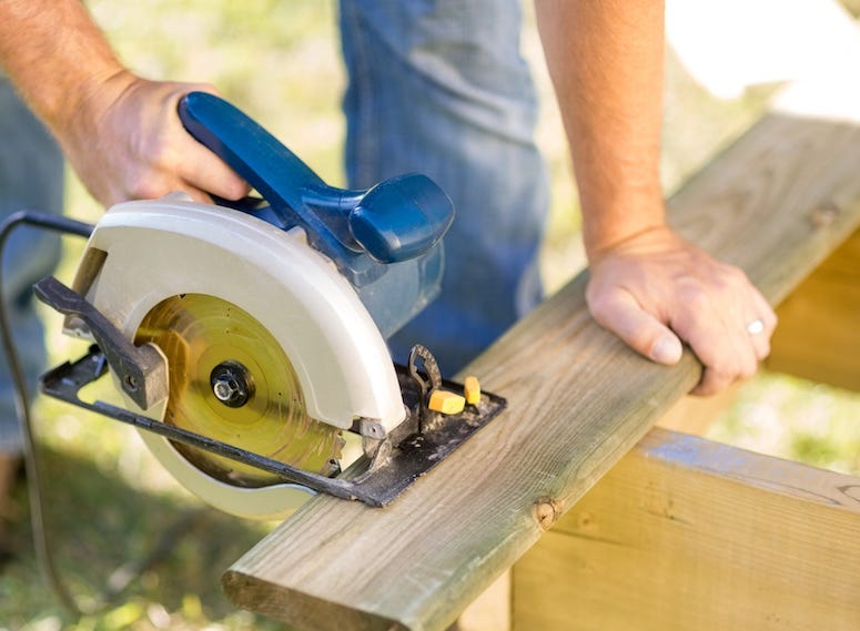 Circular Saw, Cutting, 2x4, Construction