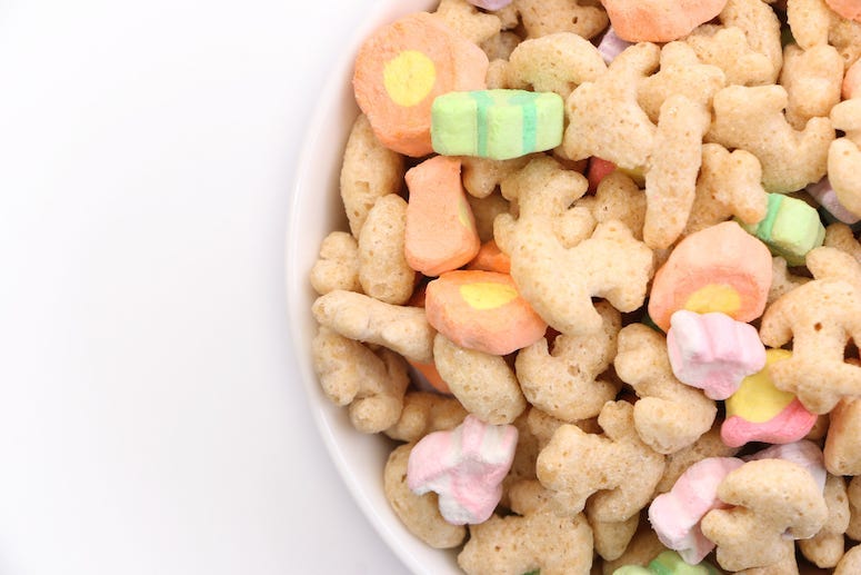 Cereal, Bowl, Marshmallows