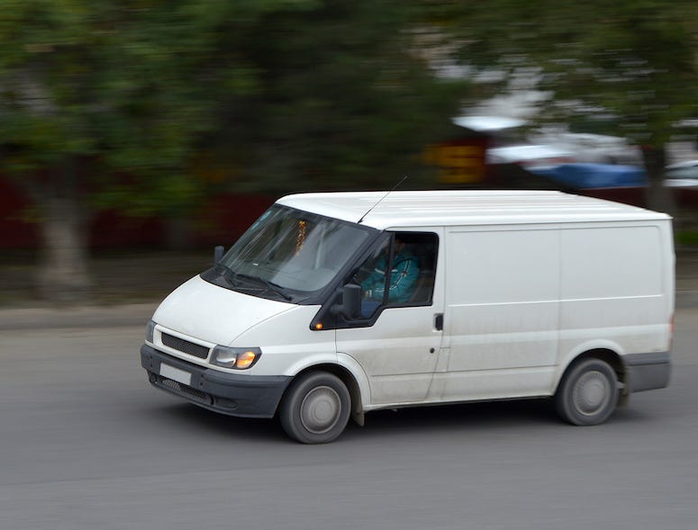 White Van, Road, Driving