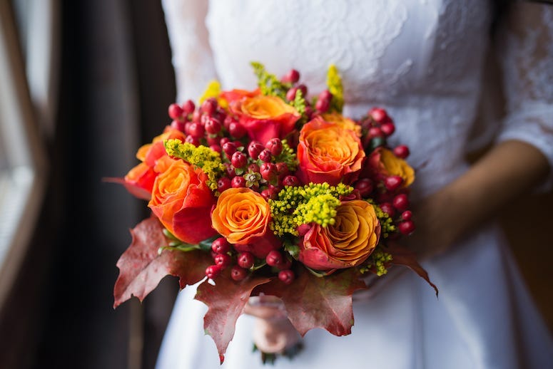 Bride, Wedding, Bouquet, Flowers